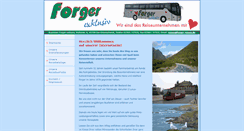 Desktop Screenshot of forger-reisen.de